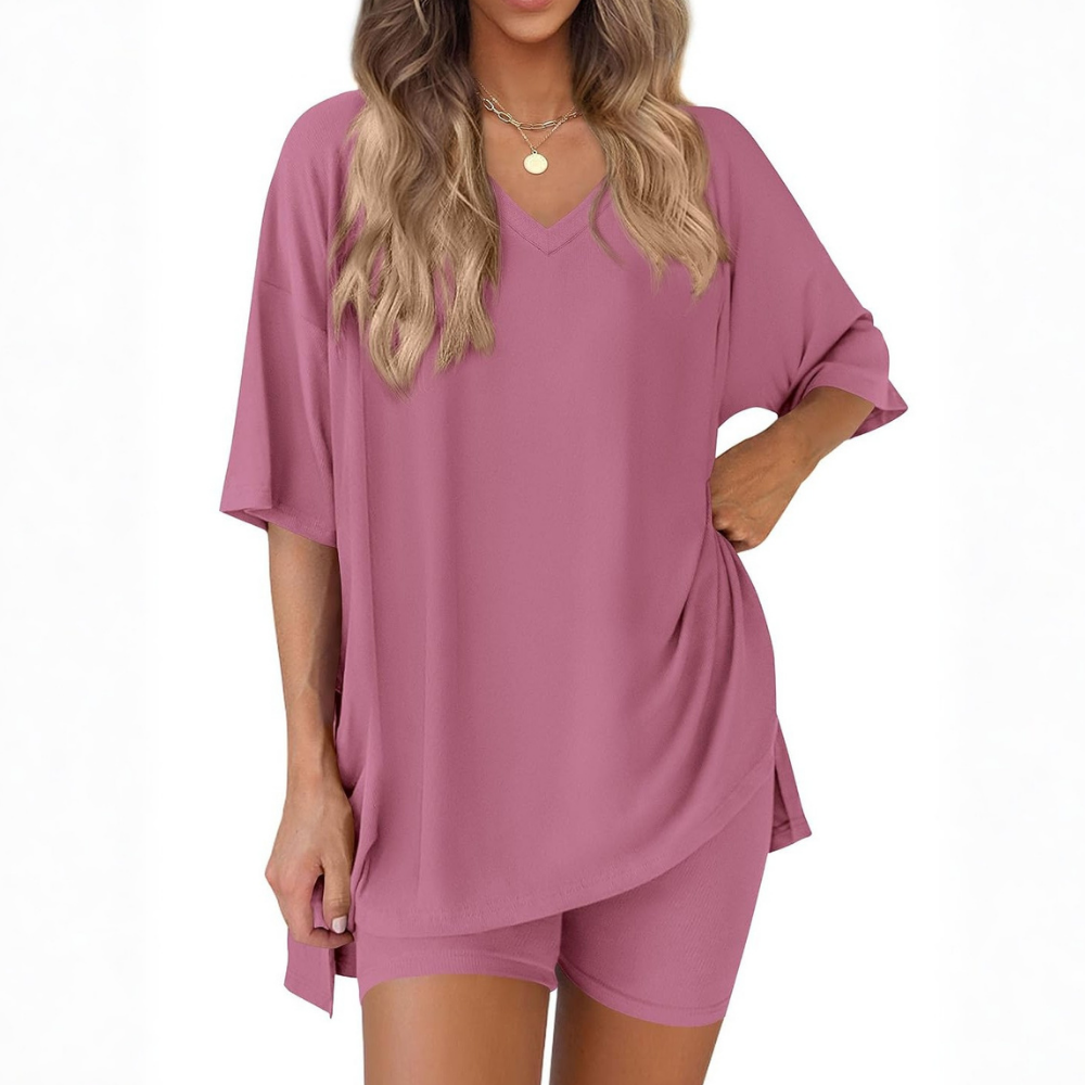 Summer Spring Oversized Lounge Two Piece Set