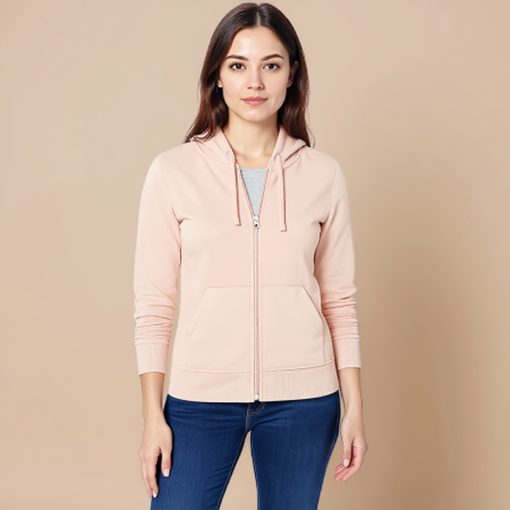 Women Fleece Full Zip Hoodie