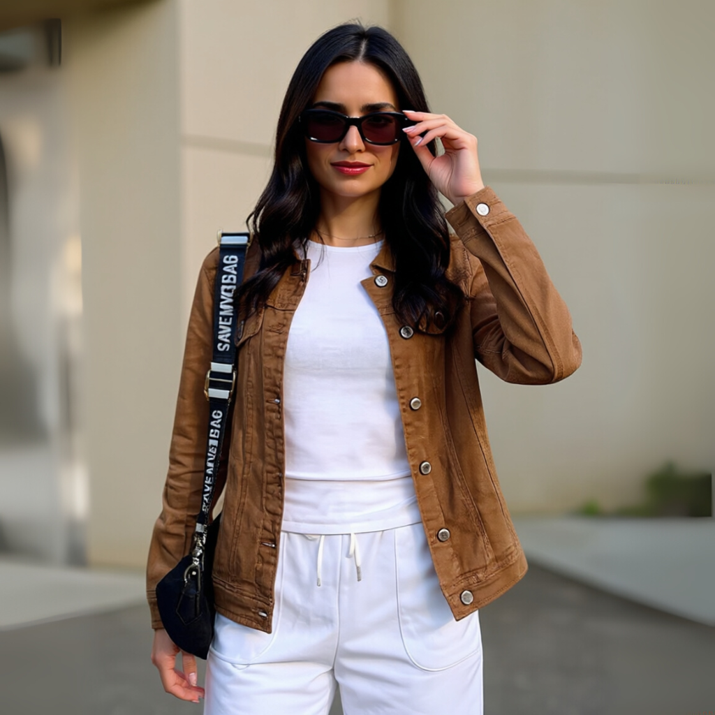 Stretch Denim Jacket For Women