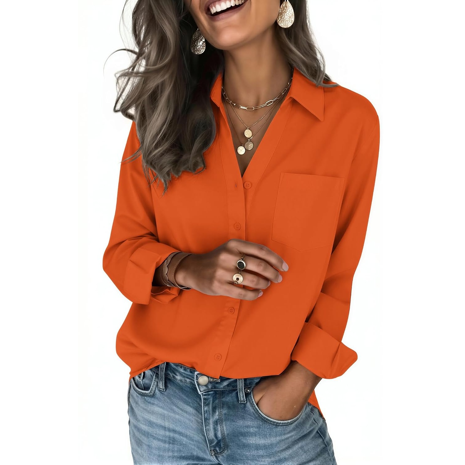 Casual Button Down Top For Everyday Outfits For Women