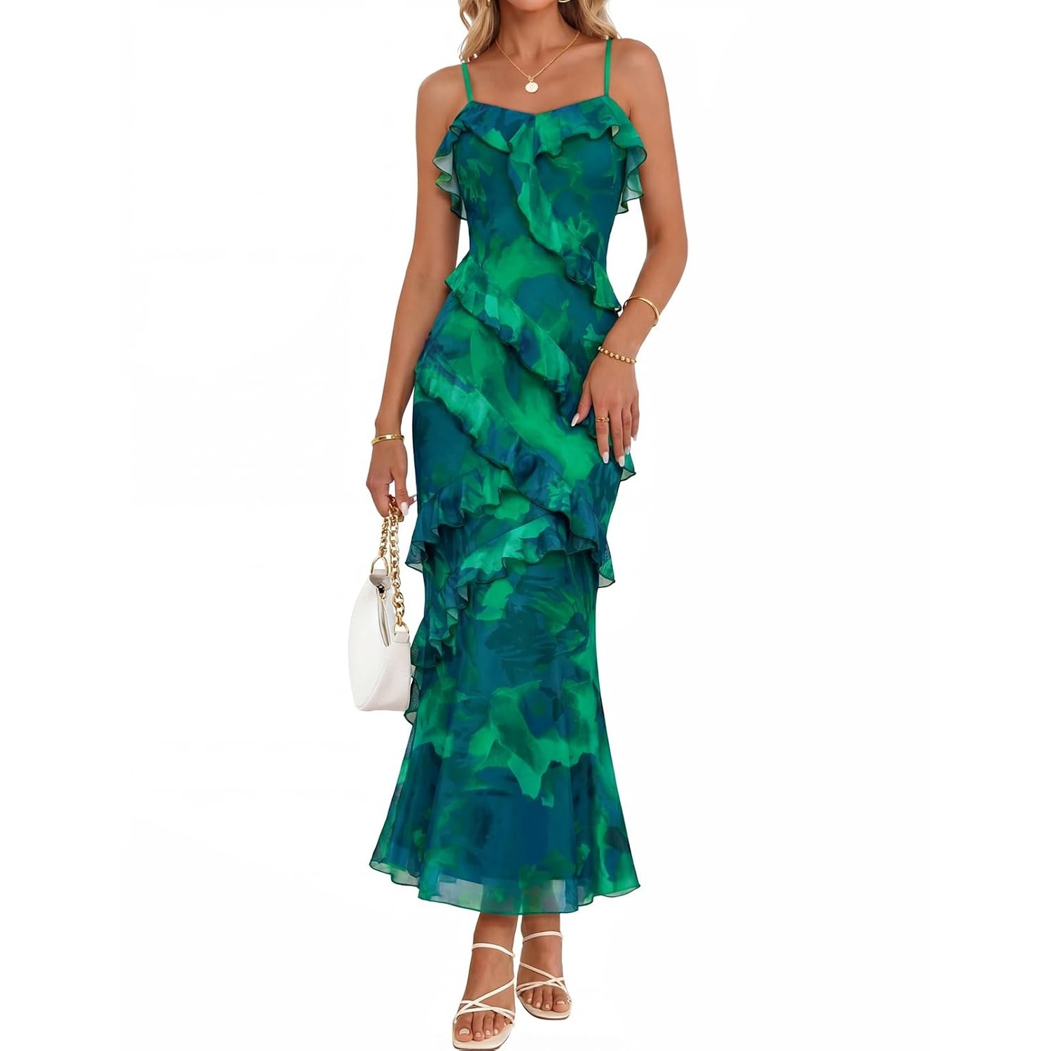Casual Long Length Floral Maxi Dress For Women