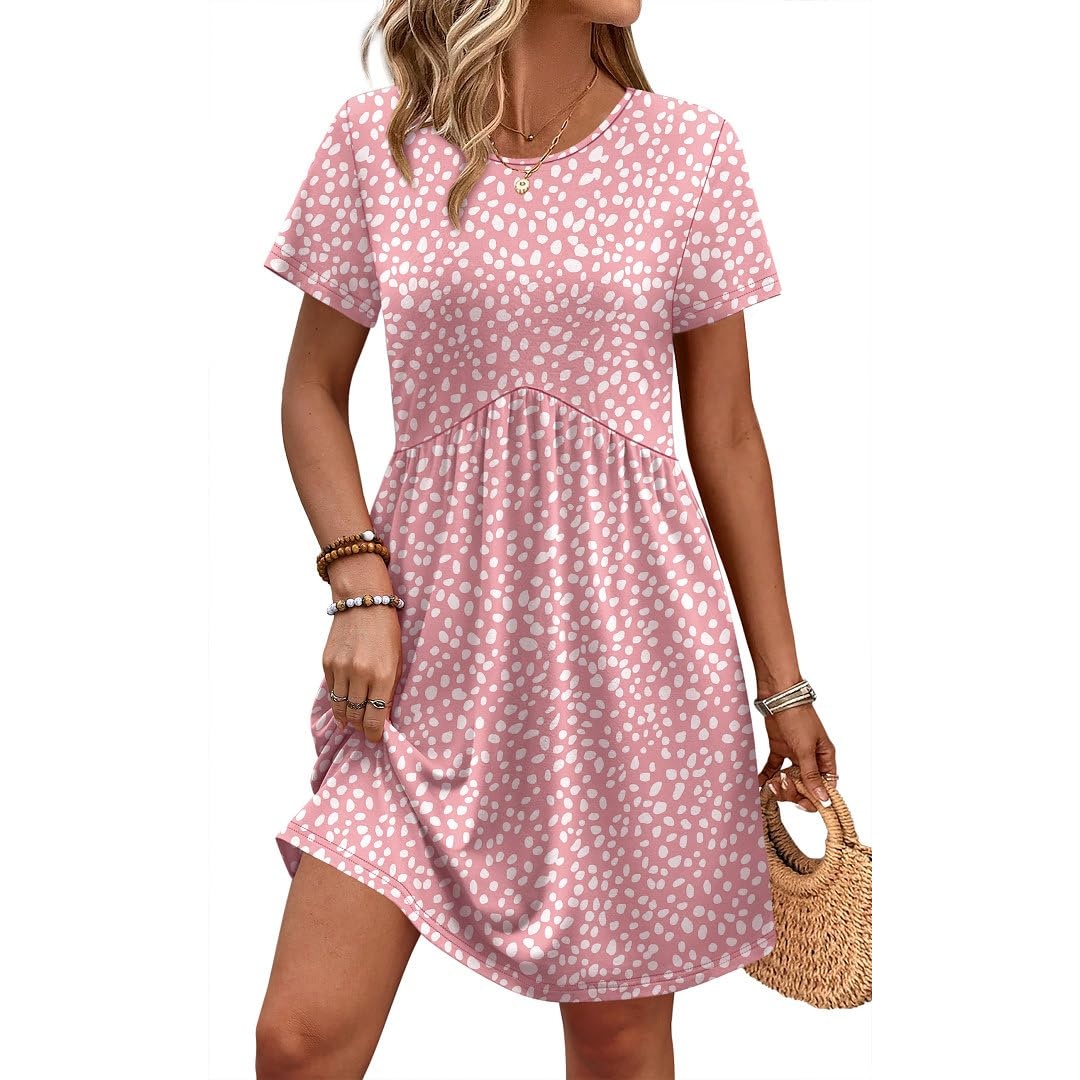 Casual Spring Empire Maternity Short Sleeve Dress For Women