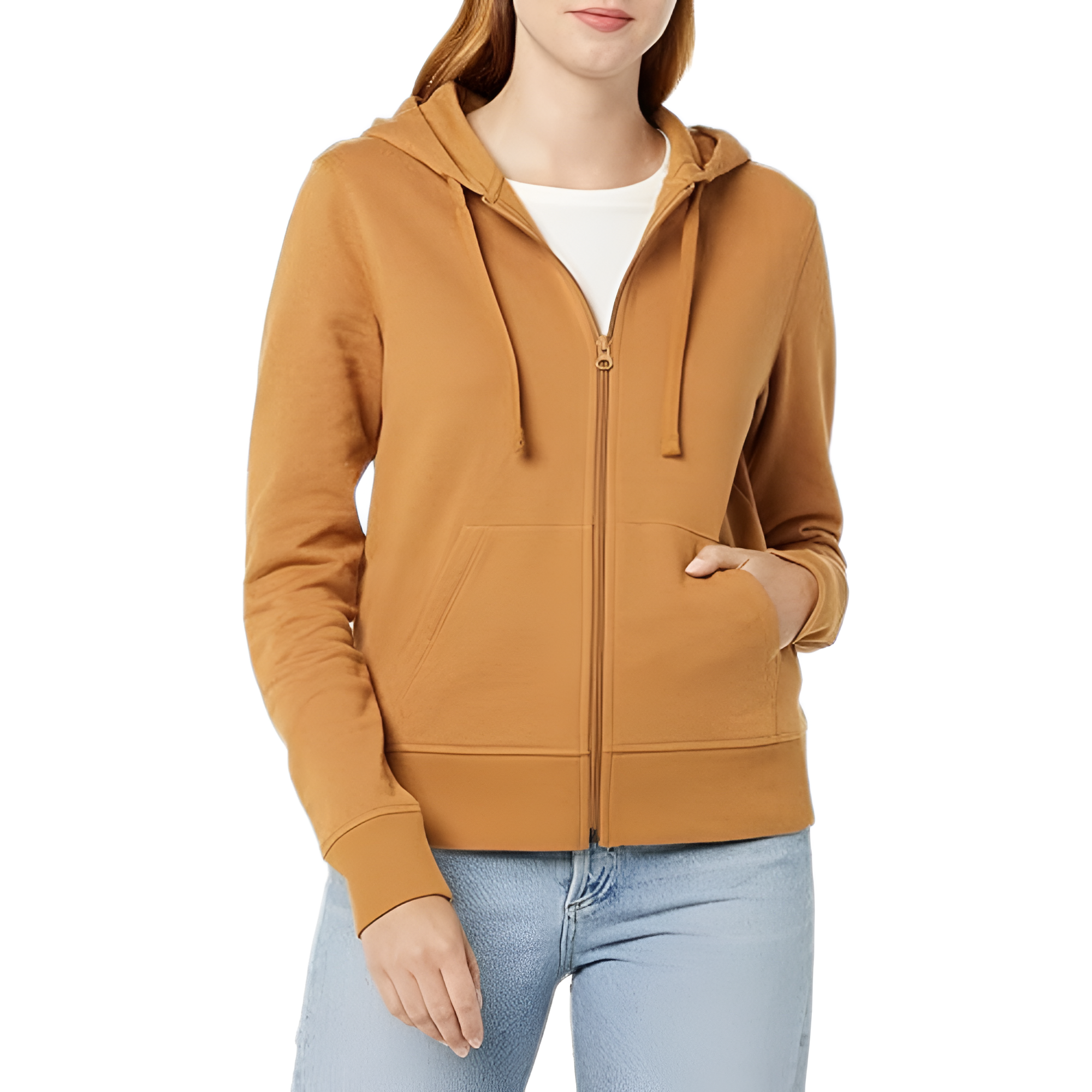 Full Zip Fleece Hoodie For Women