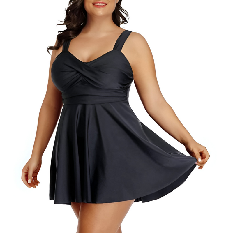 Women Tankini Bathing Suits Flowy Swim Dress With Shorts