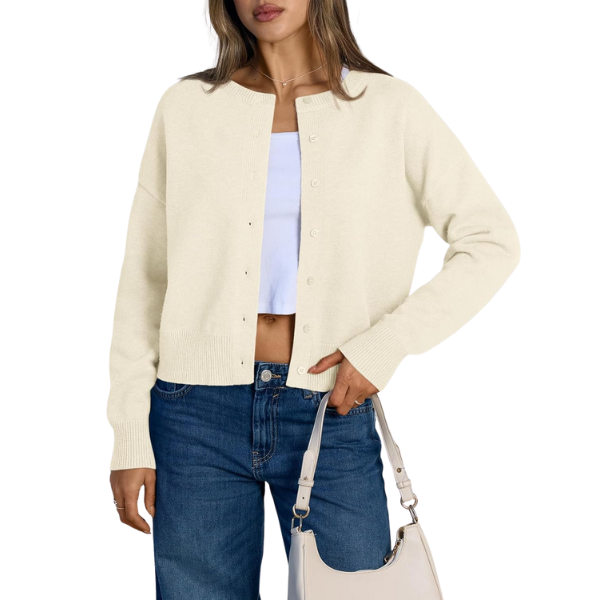 Cropped Cardigan Sweaters for Women Lightweight Y2k Fall Outfits Spring Fashion Clothes 2026