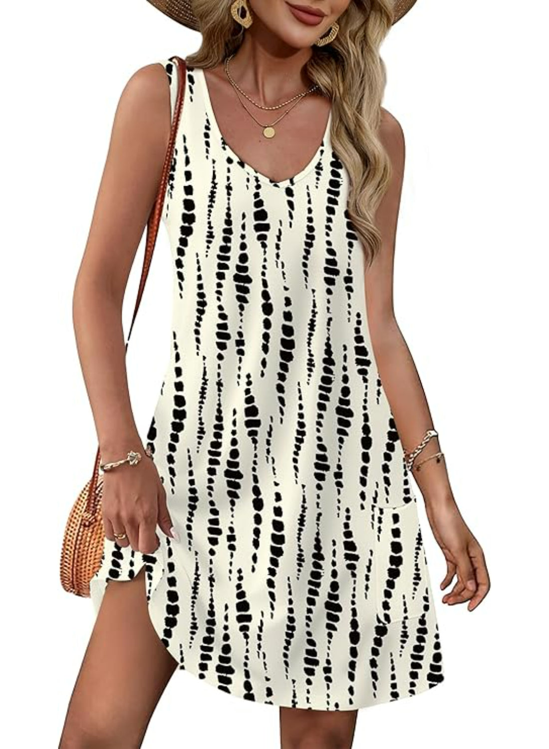 Loose Casual Pocket Sundress for Beach Days and Summer Outings