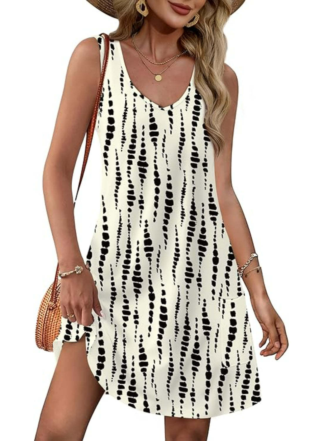 Loose Casual Pocket Sundress for Beach Days and Summer Outings