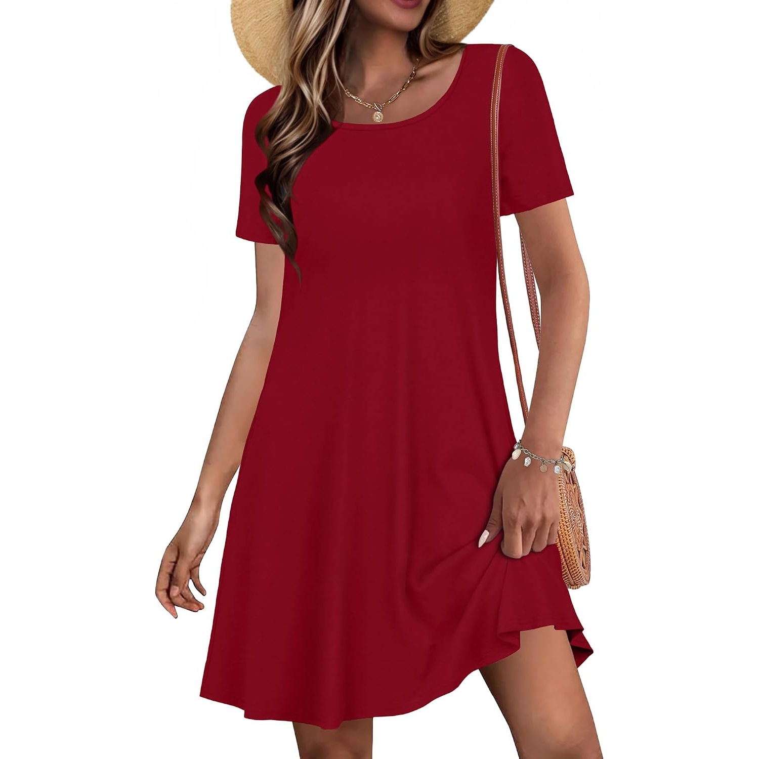 Casual Sundress Short Sleeve Dresses For Women