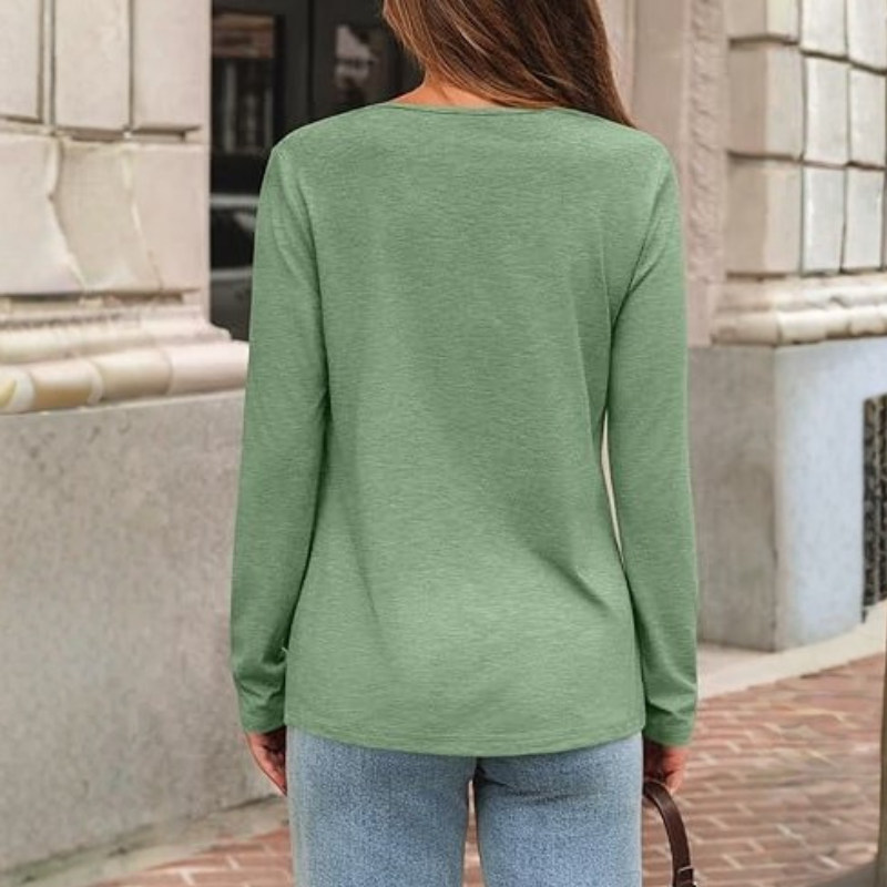 Long Sleeve T Shirt With Comfortable Fit For WomenLong Sleeve T Shirt With Comfortable Fit For Women - Image 17