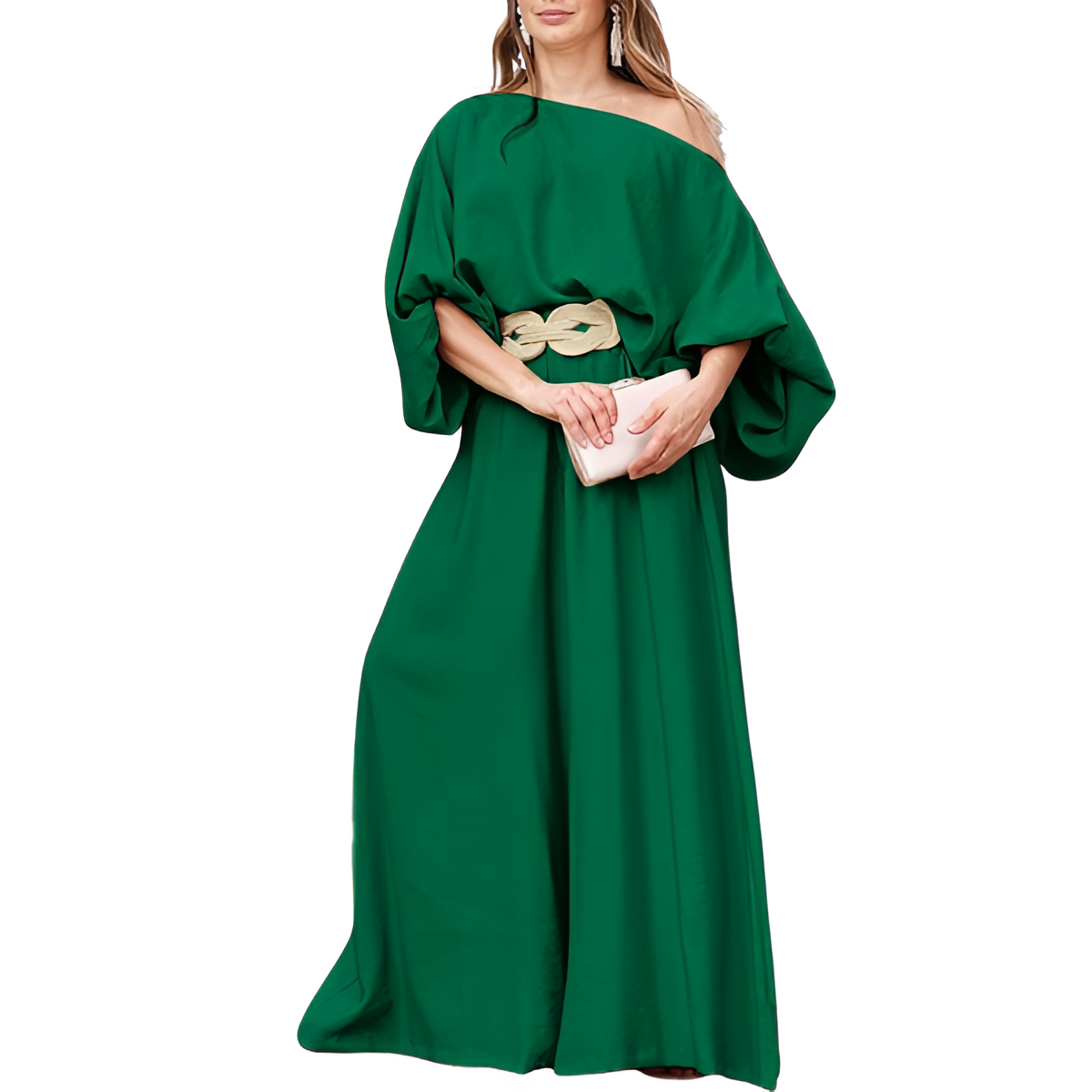 Two Piece Set With Flowy Pants And Top For Women