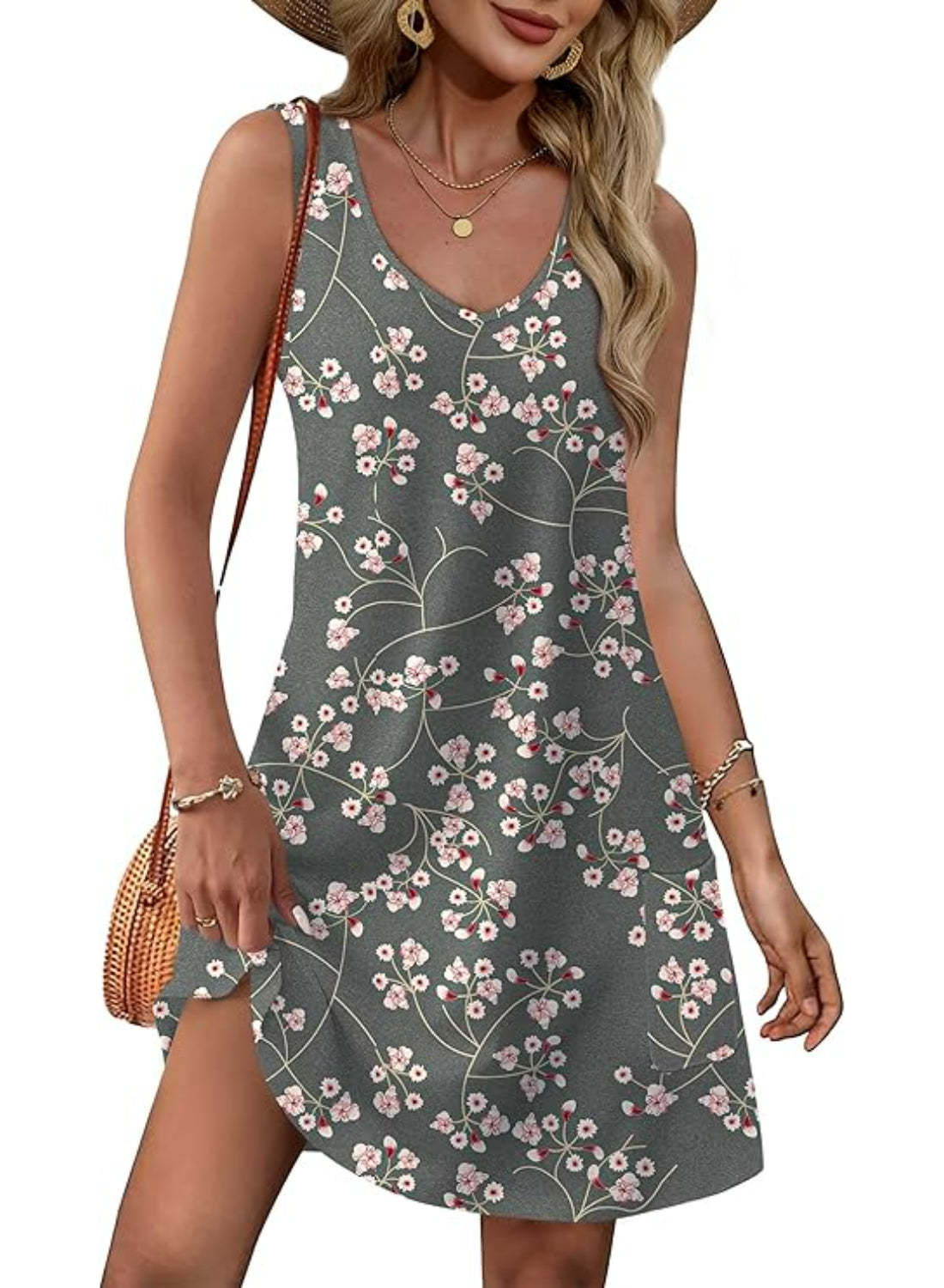 Loose Casual Pocket Sundress for Beach Days and Summer Outings