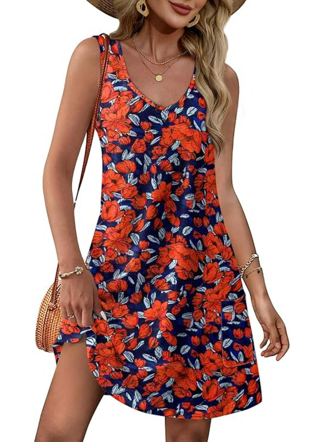 Loose Casual Pocket Sundress for Beach Days and Summer Outings