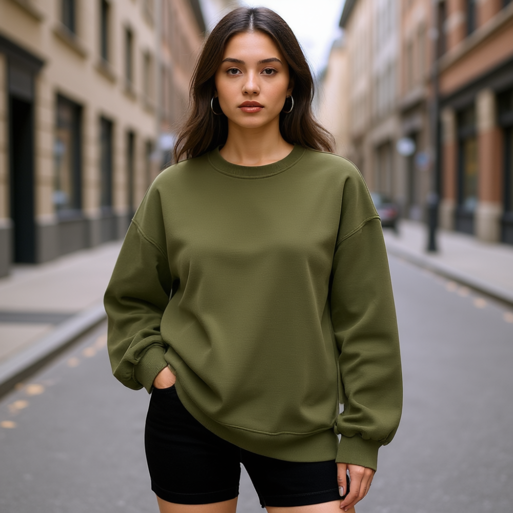 Women Oversized Sweatshirts Hoodies Fleece Crewneck Sweaters