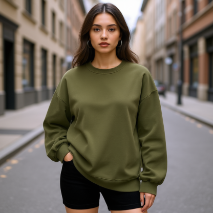 Women Oversized Sweatshirts Hoodies Fleece Crewneck Sweaters