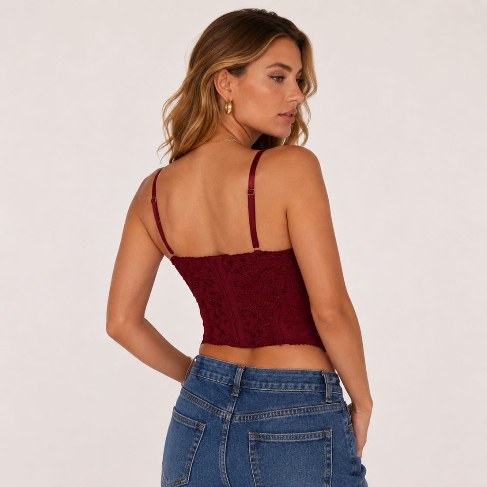 Sheer Lace Camisole Top Party For Women