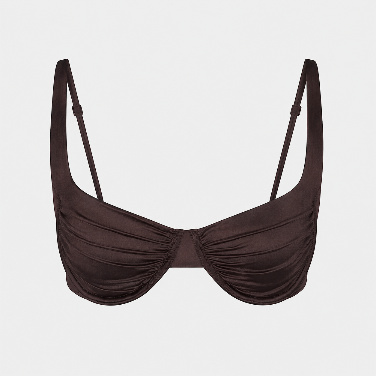 Ruffle Bra And Bikini Swimwear Set For Women