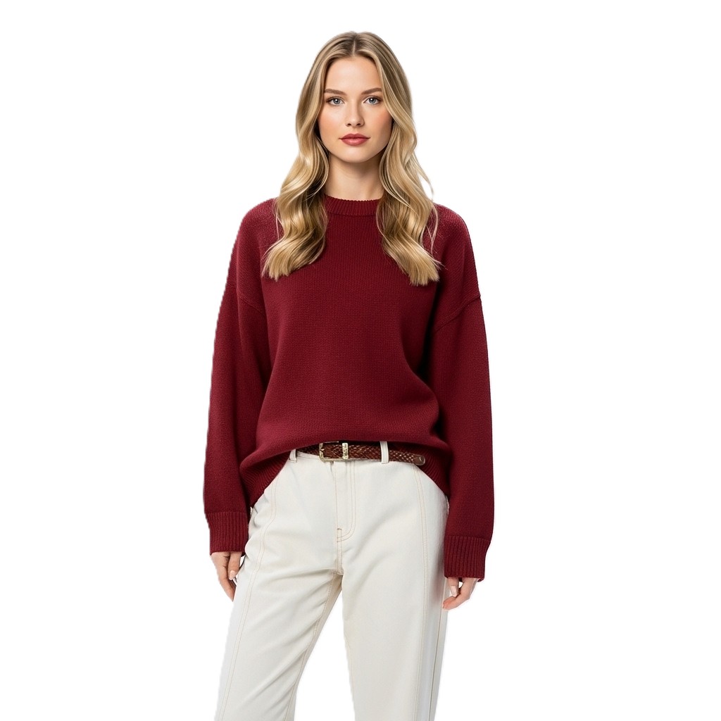 Oversized Long Sleeve Pullover For Women