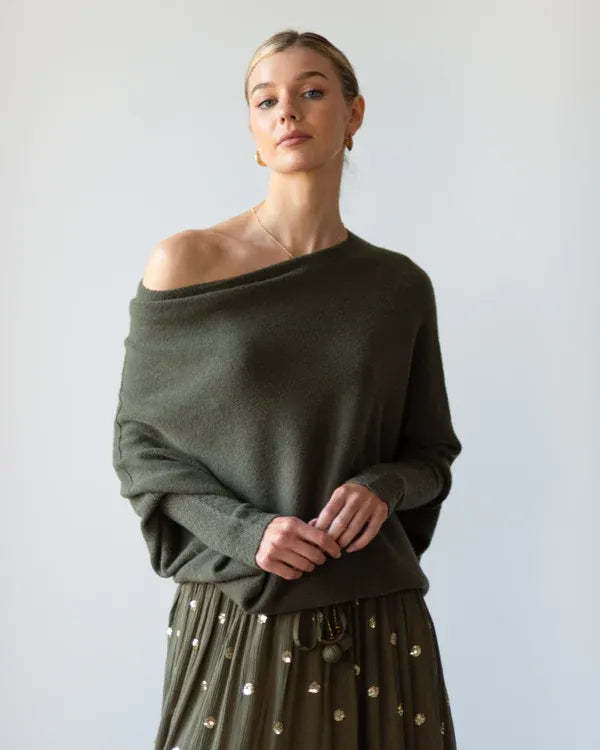 Asymmetric Draped Jumper