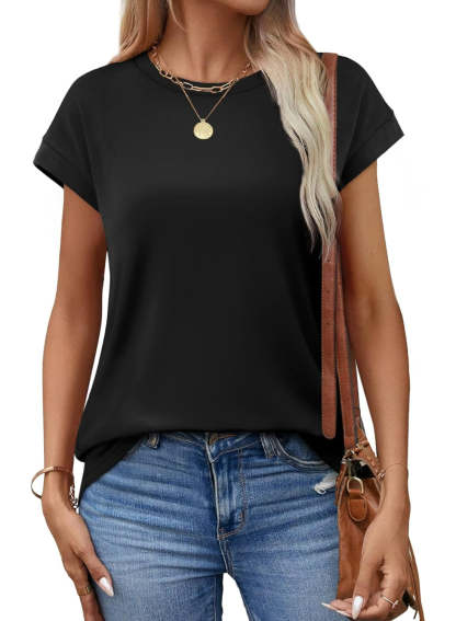 Short Sleeve Tunic Top for Summer Wear