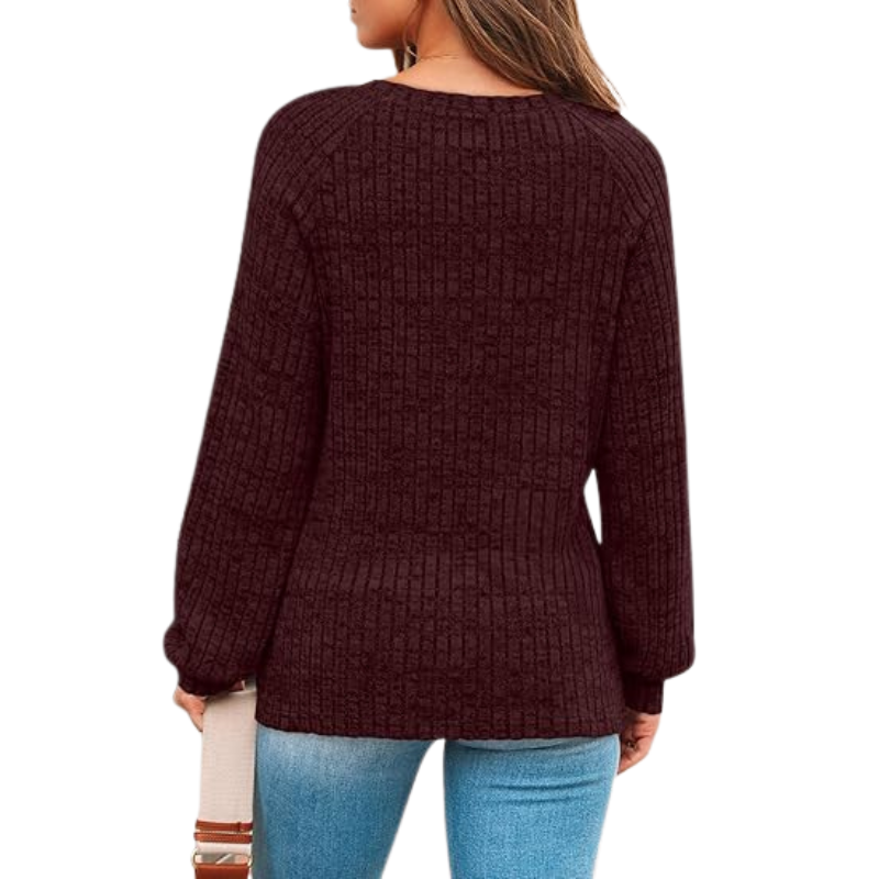 Womens Long Sleeve Sweater Casual Tunic Work Top