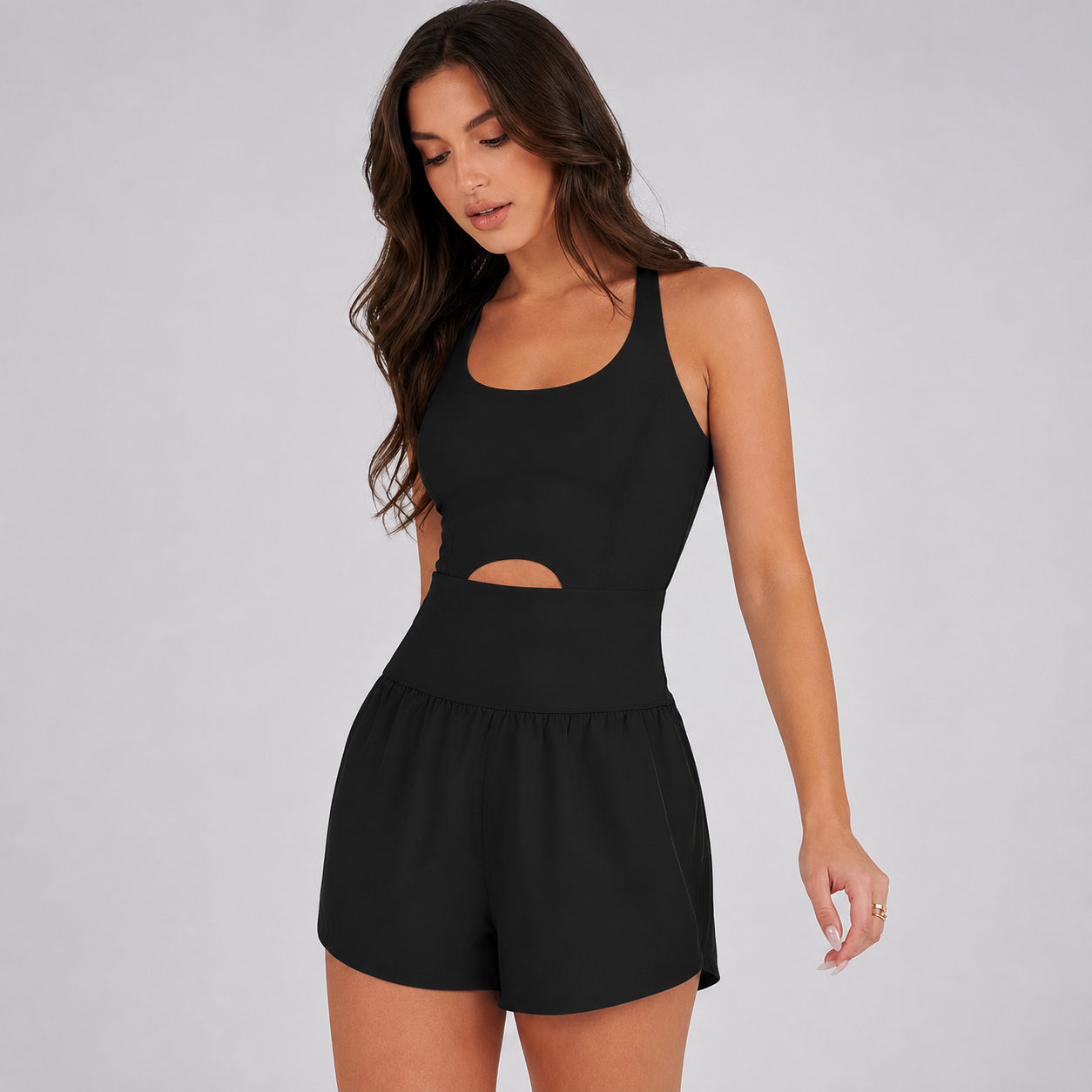 Athletic Romper With Short Jumpsuit Design For Women