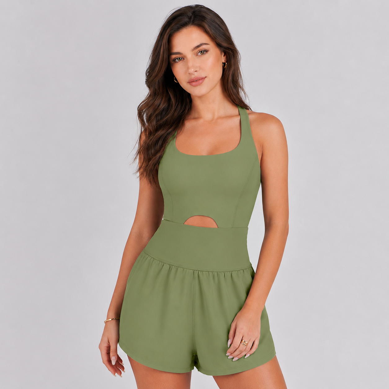 Athletic Romper With Short Jumpsuit Design For Women