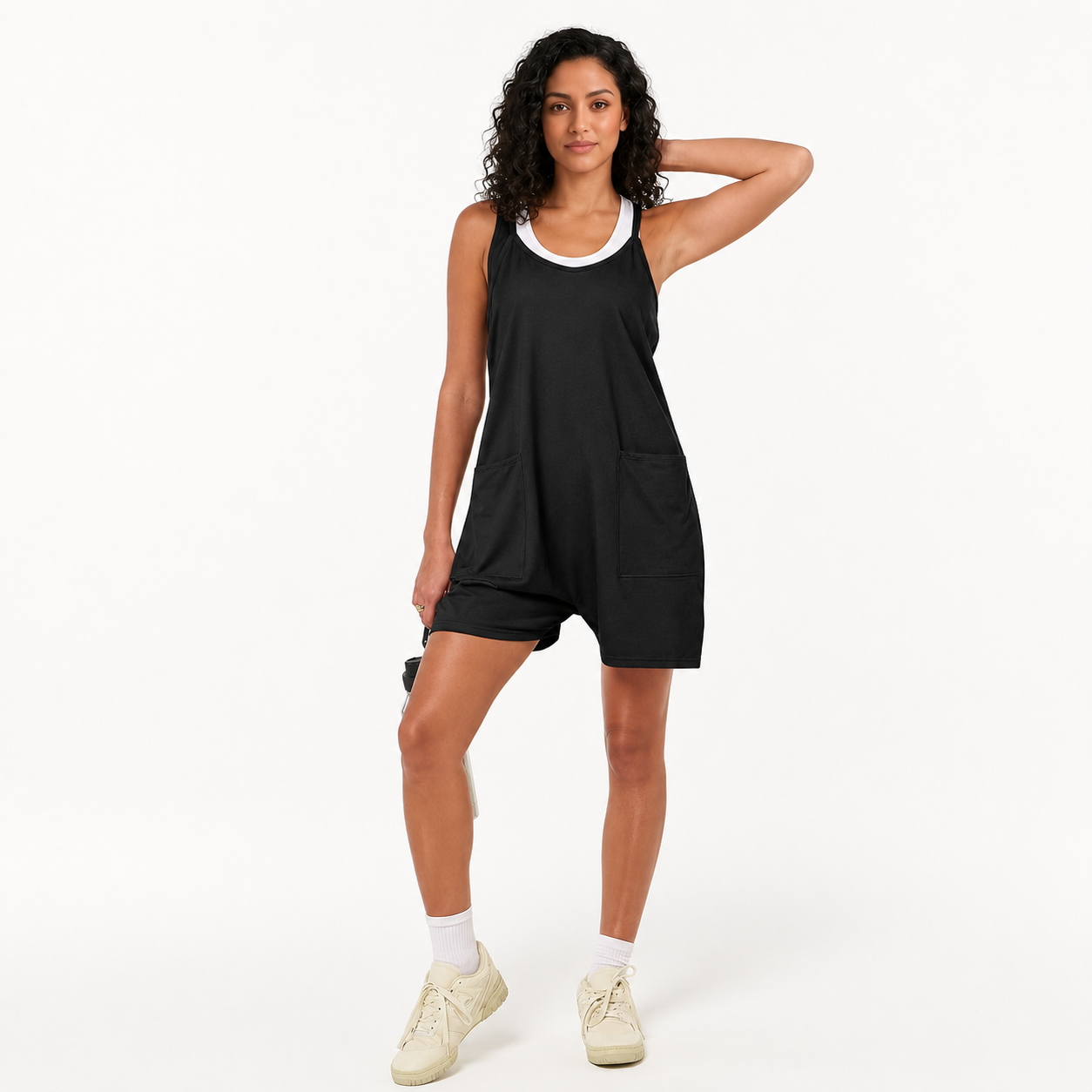 Casual Sleeveless Spaghetti Strap Romper Jumpsuit For Women