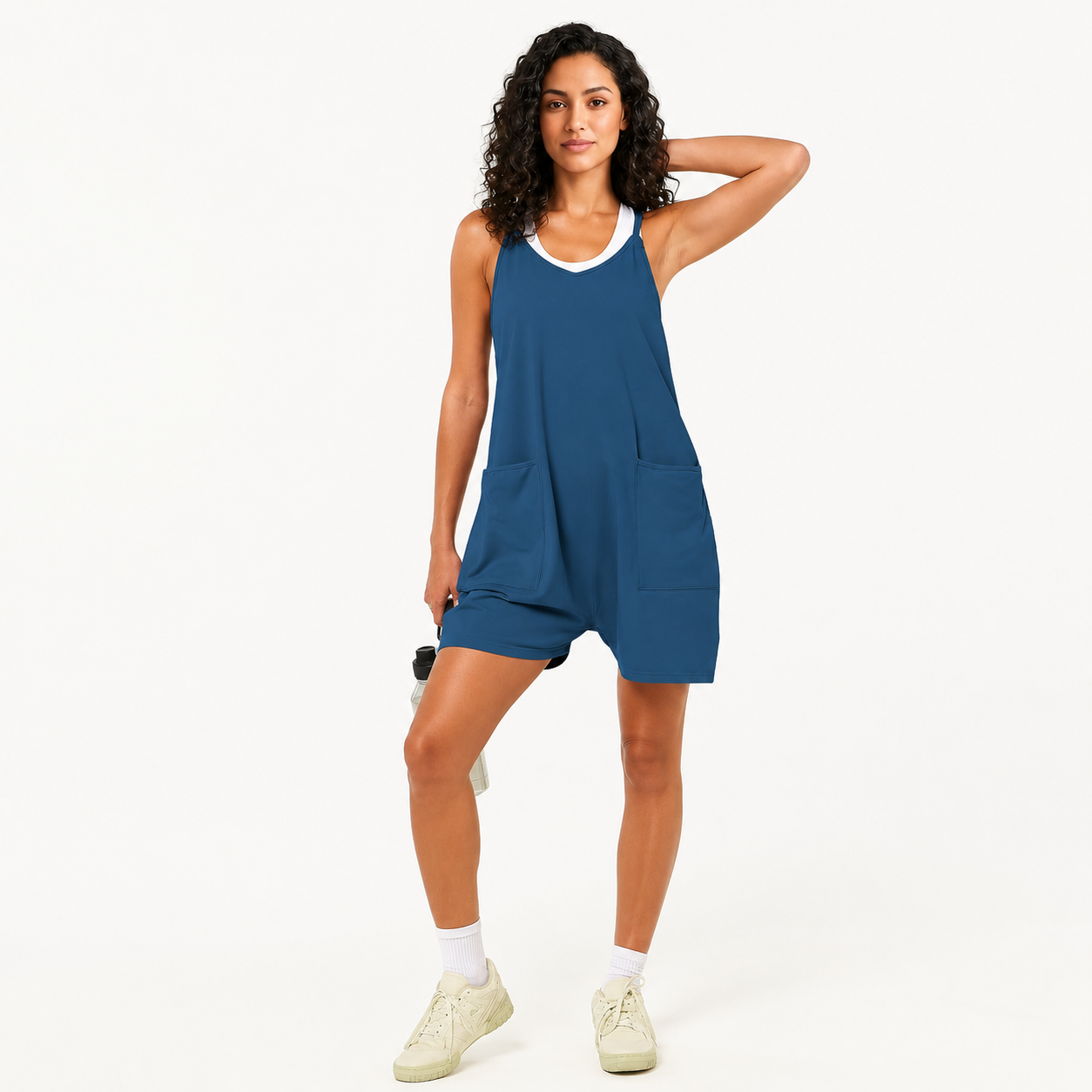 Casual Sleeveless Spaghetti Strap Romper Jumpsuit For Women