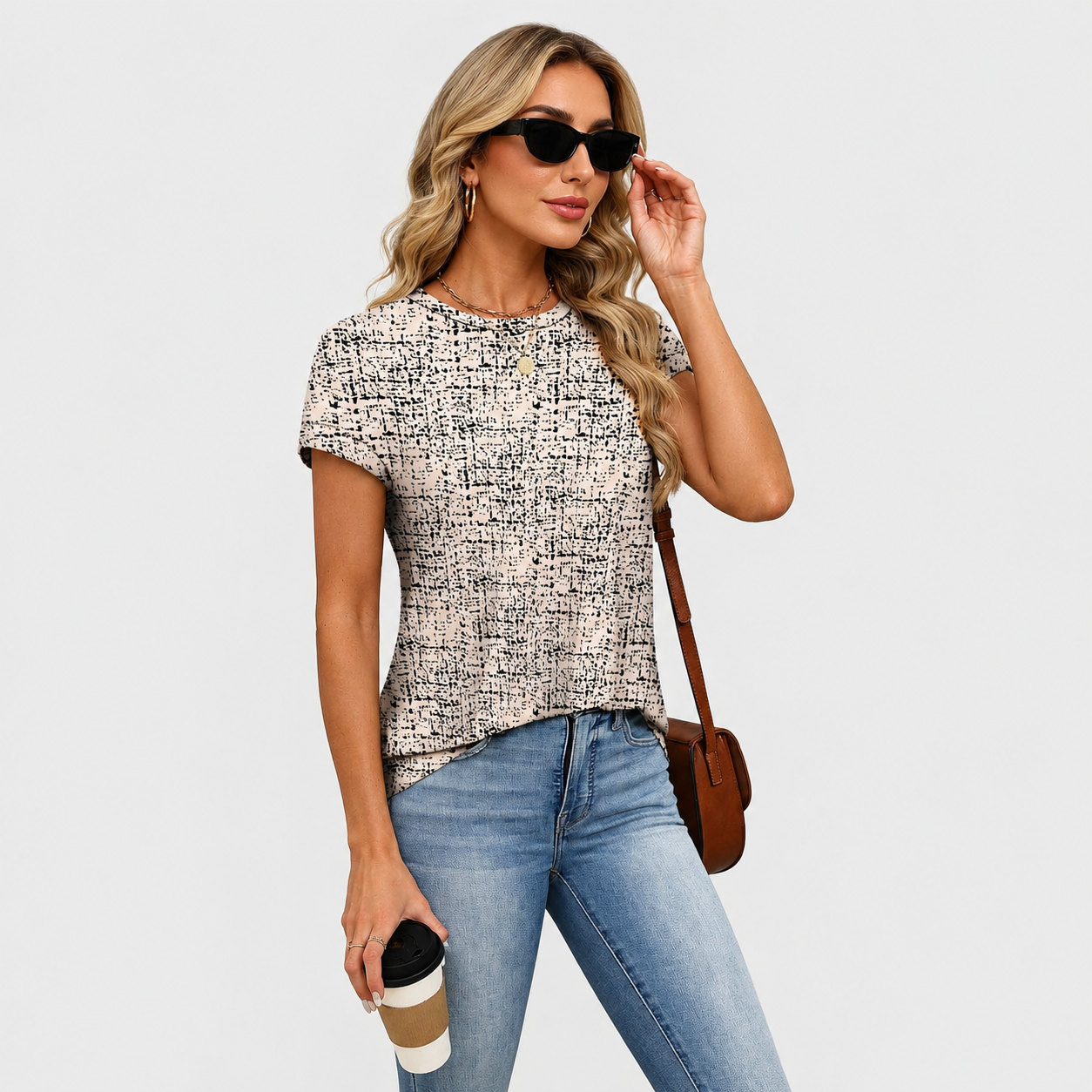 Loose Fit Summer Short Sleeve Shirts For Women