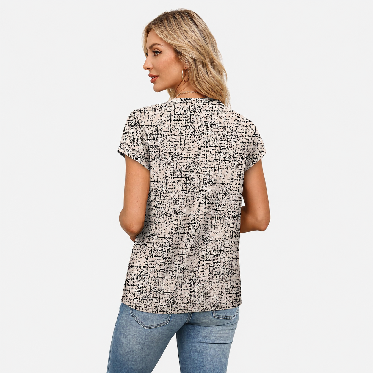 Loose Fit Summer Short Sleeve Shirts For Women