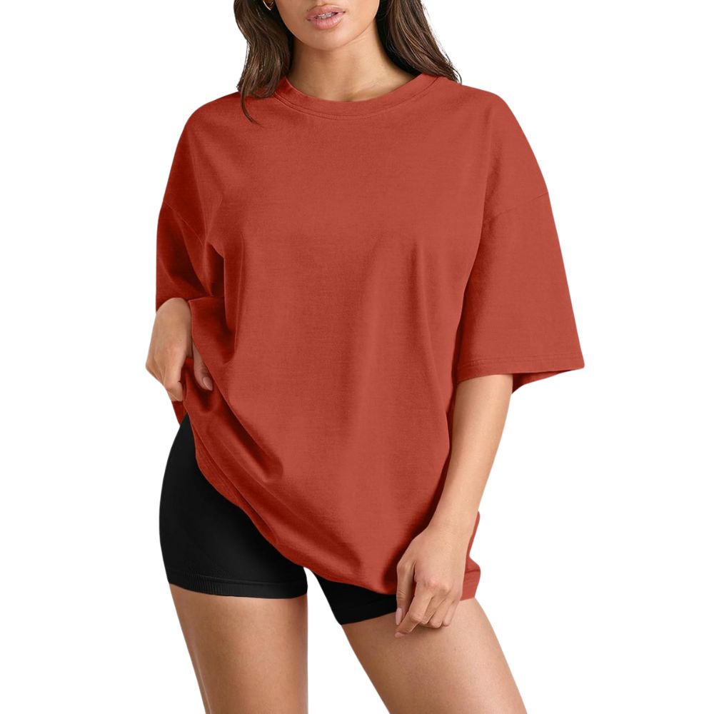Women's Oversized Summer T Shirts Casual Tops Short Sleeves