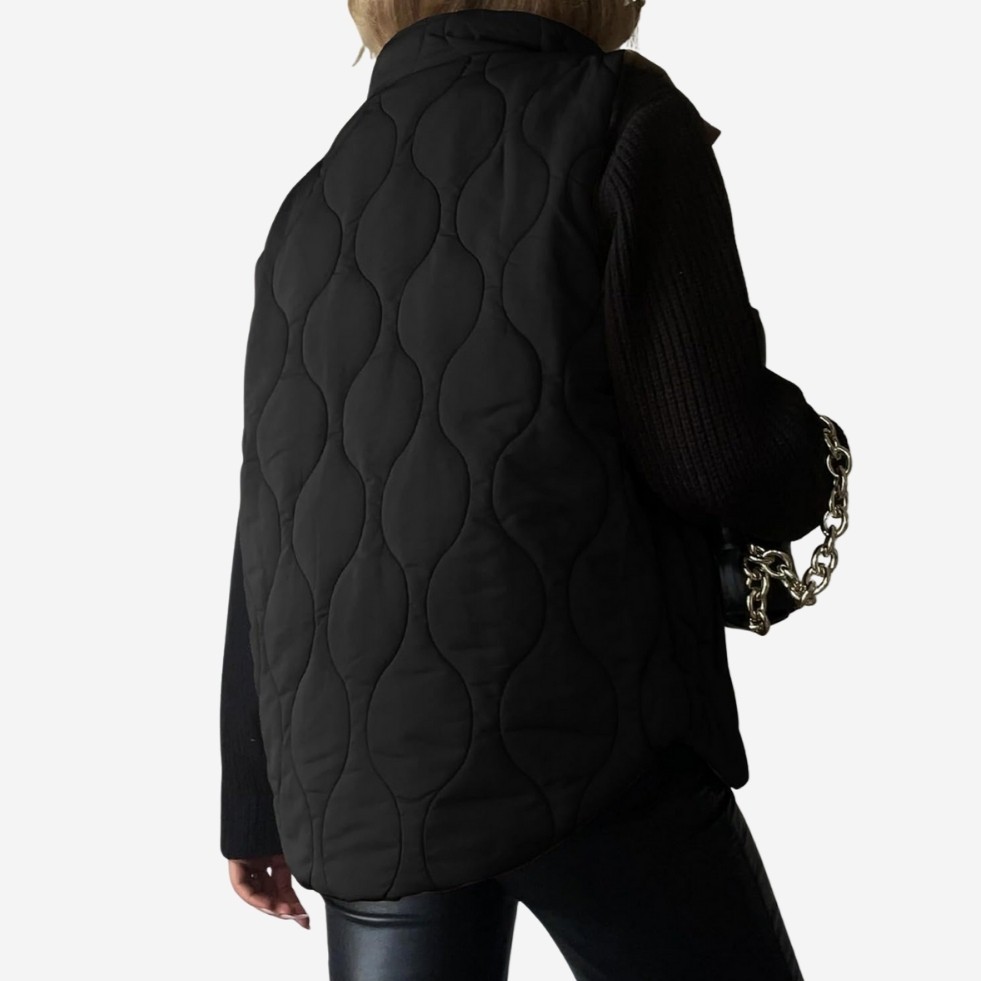 Cropped Puffer Vest for Women