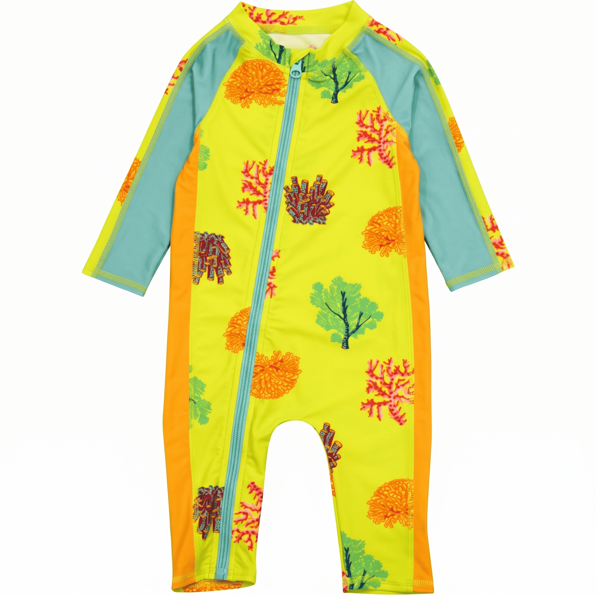 Long Sleeve Zip Closure Swimwear Romper Suit For Kids