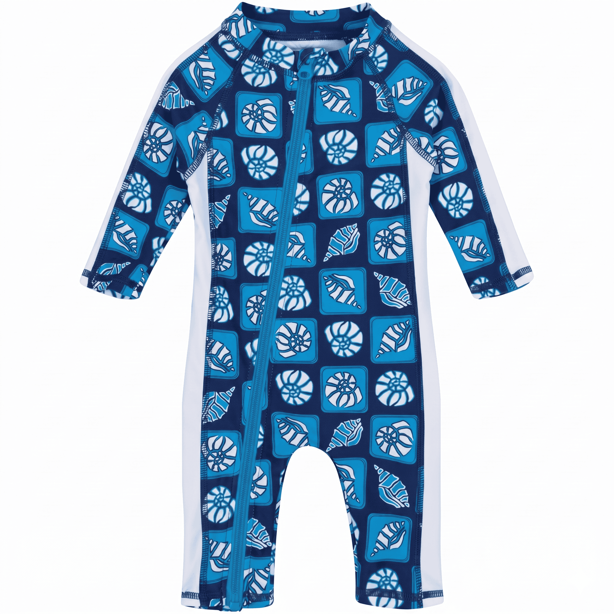 Long Sleeve Zip Closure Swimwear Romper Suit For Kids