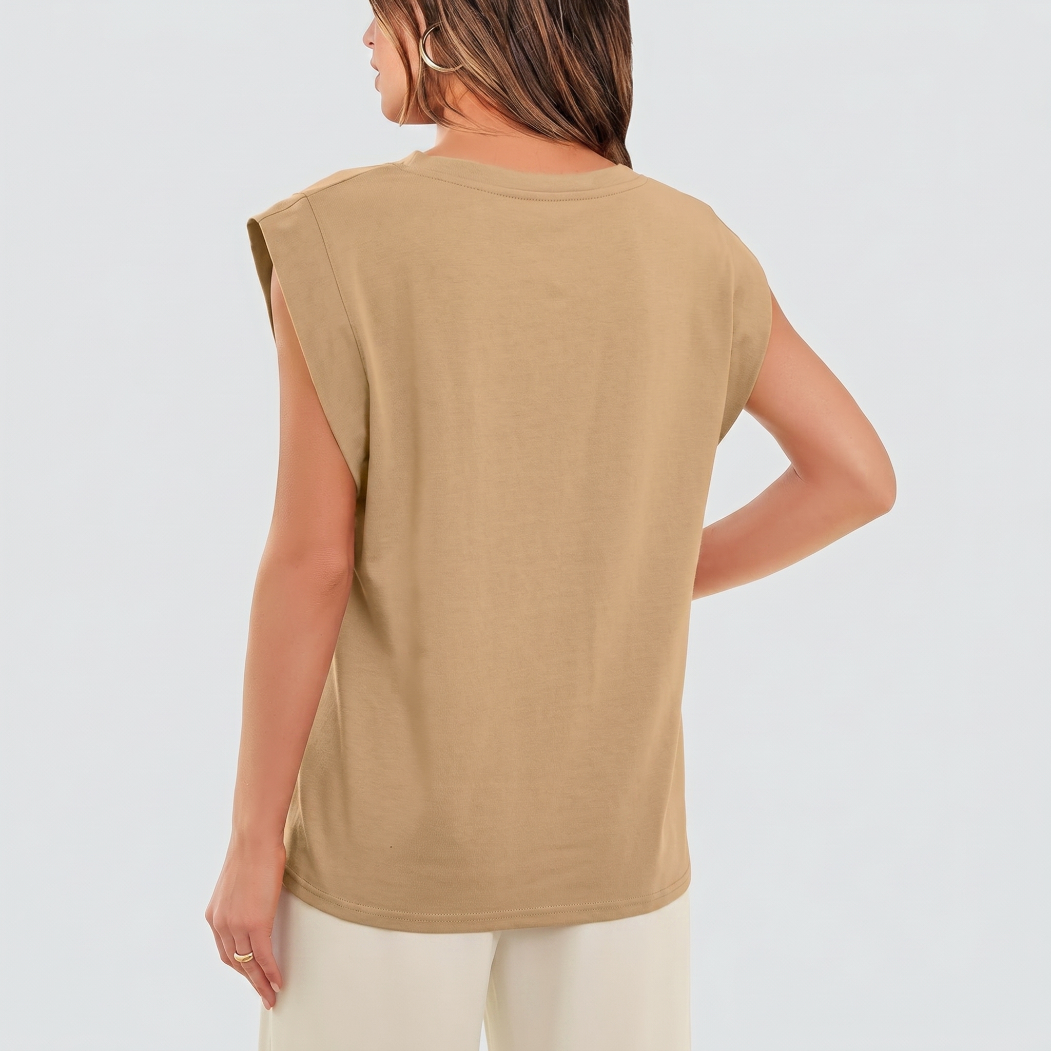 Basic Cap Sleeve Tops For Summer