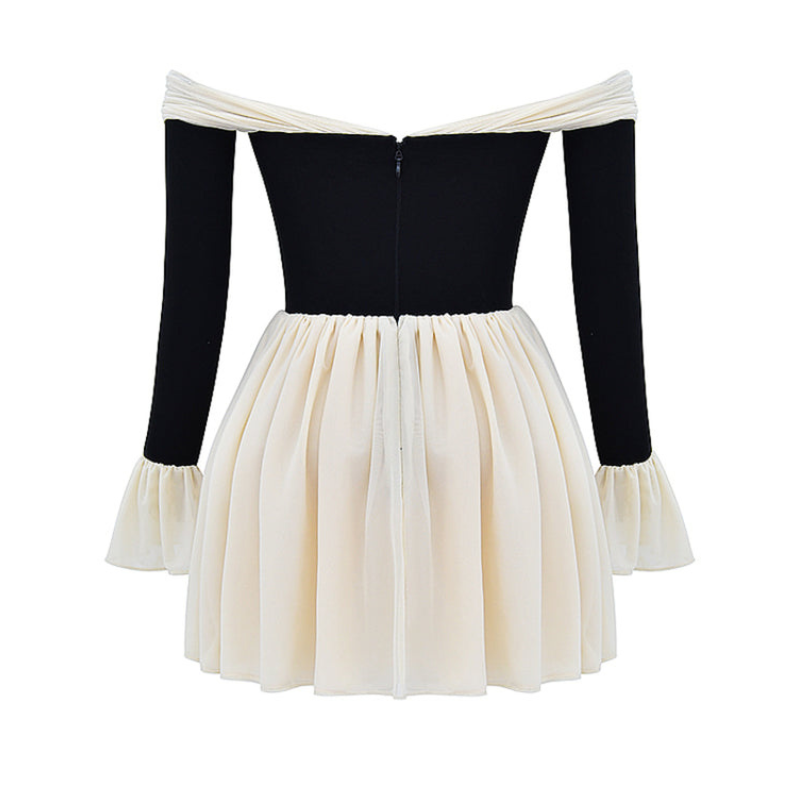 Laced Mini Flared Dress