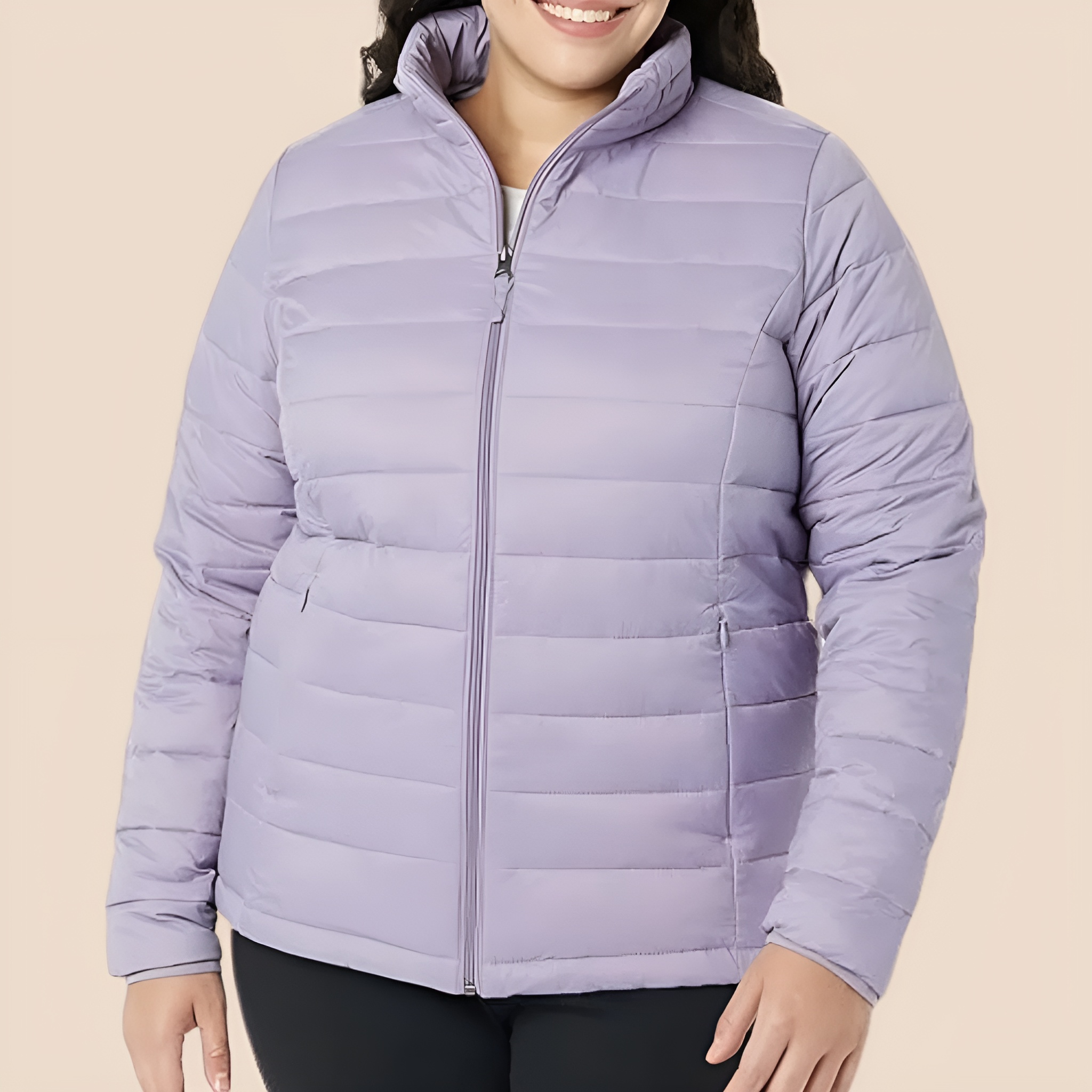 Lightweight Packable Puffer Jacket For Women