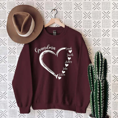 Personalized Mom Grandma T Shirt Sweatshirt And Hoodie