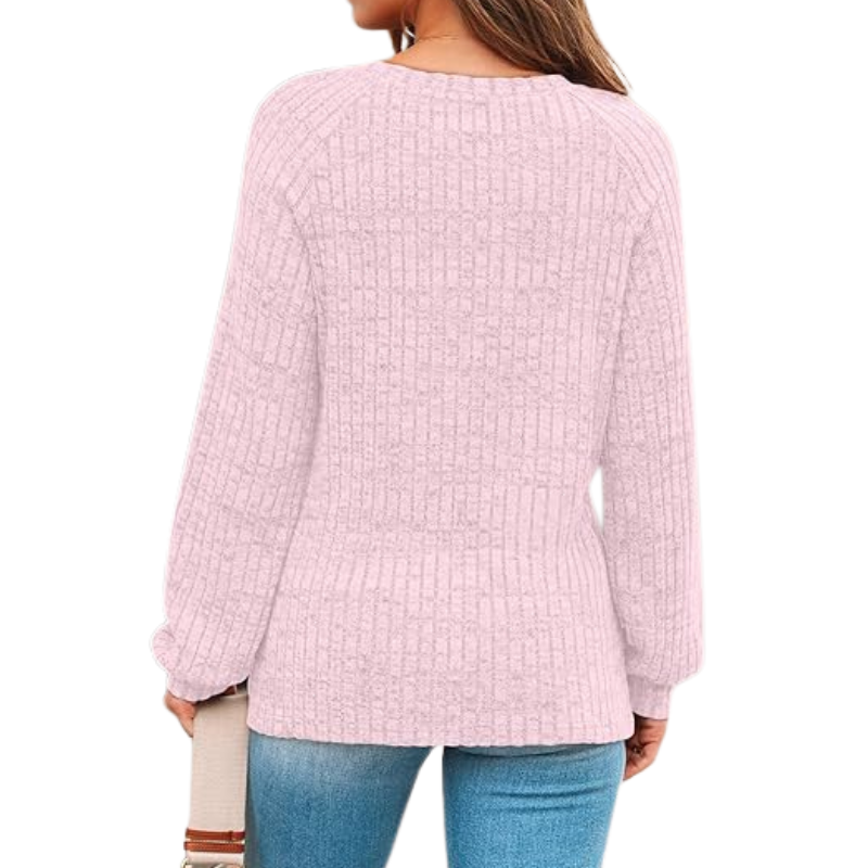 Womens Long Sleeve Sweater Casual Tunic Work Top