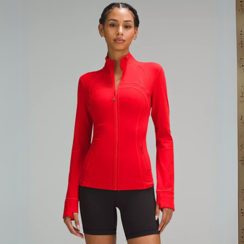 Sculpted Fit Zip Up Jacket For Active And Everyday Wear