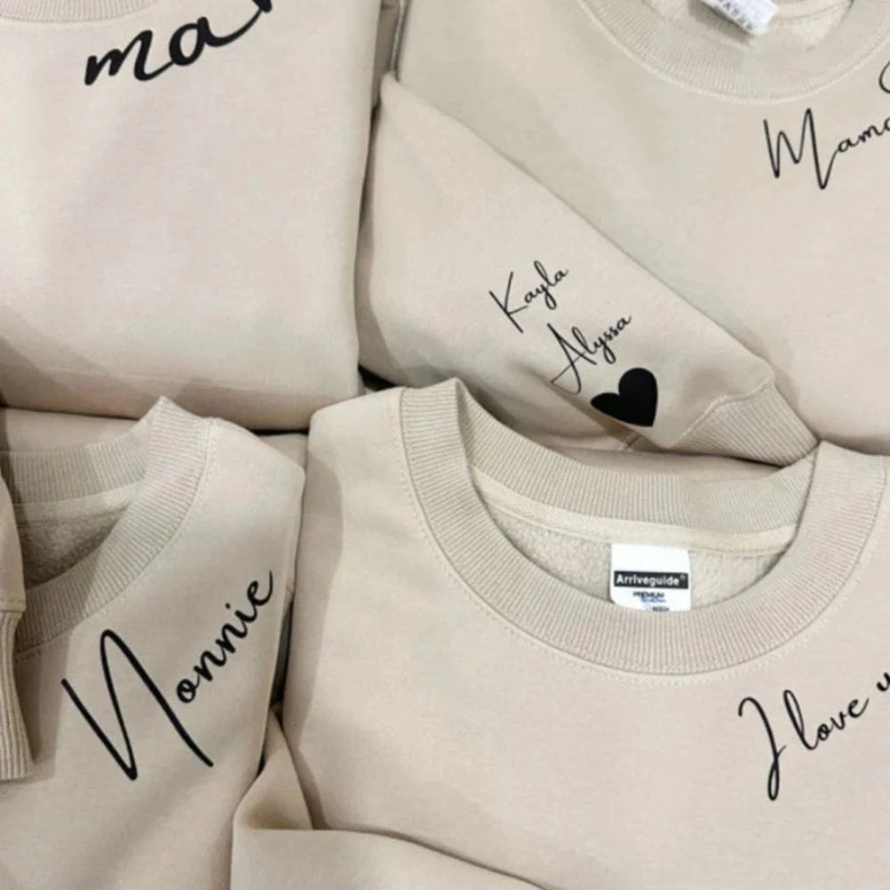 Personalized Collar Sweatshirt
