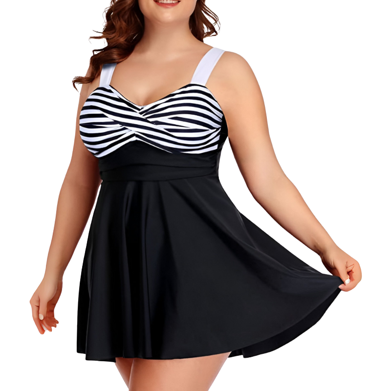 Women Tankini Bathing Suits Flowy Swim Dress With Shorts