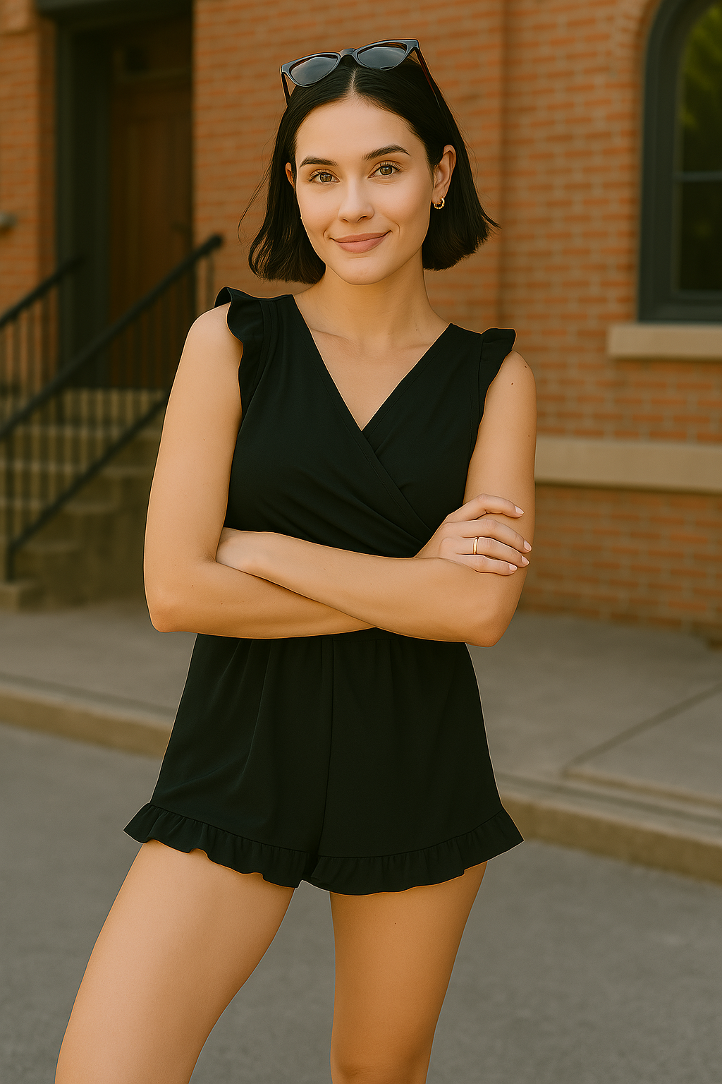 Swim Top Skort Set / Romper