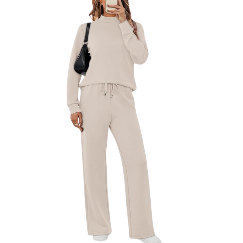 Two Piece Sets For Women Mock Neck Matching Sets Loungewear Fall Clothes