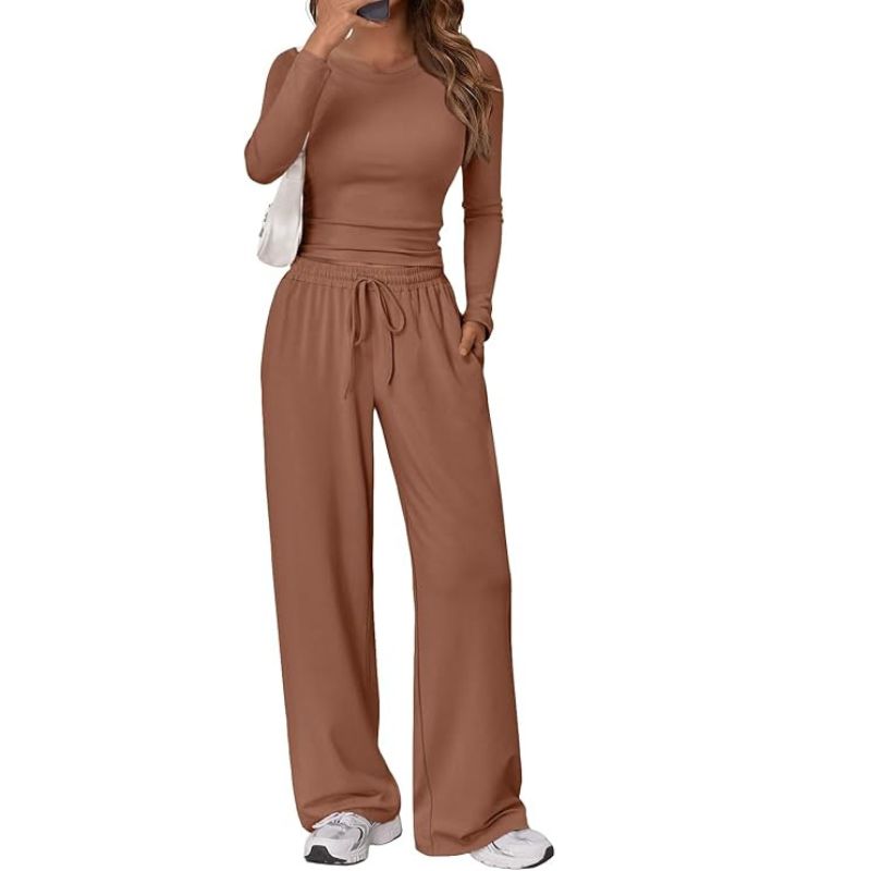 Women's 2 Piece Matching Lounge Set Long Sleeve