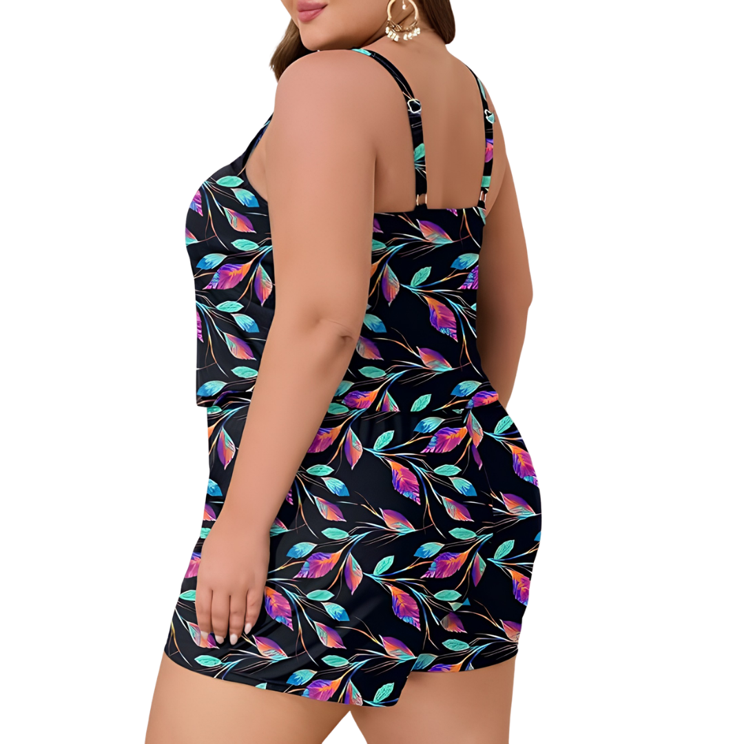 Plus Size One Piece Swimsuit With Pockets For Women