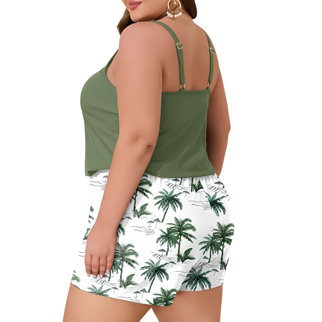 Plus Size One Piece Swimsuit With Pockets For Women