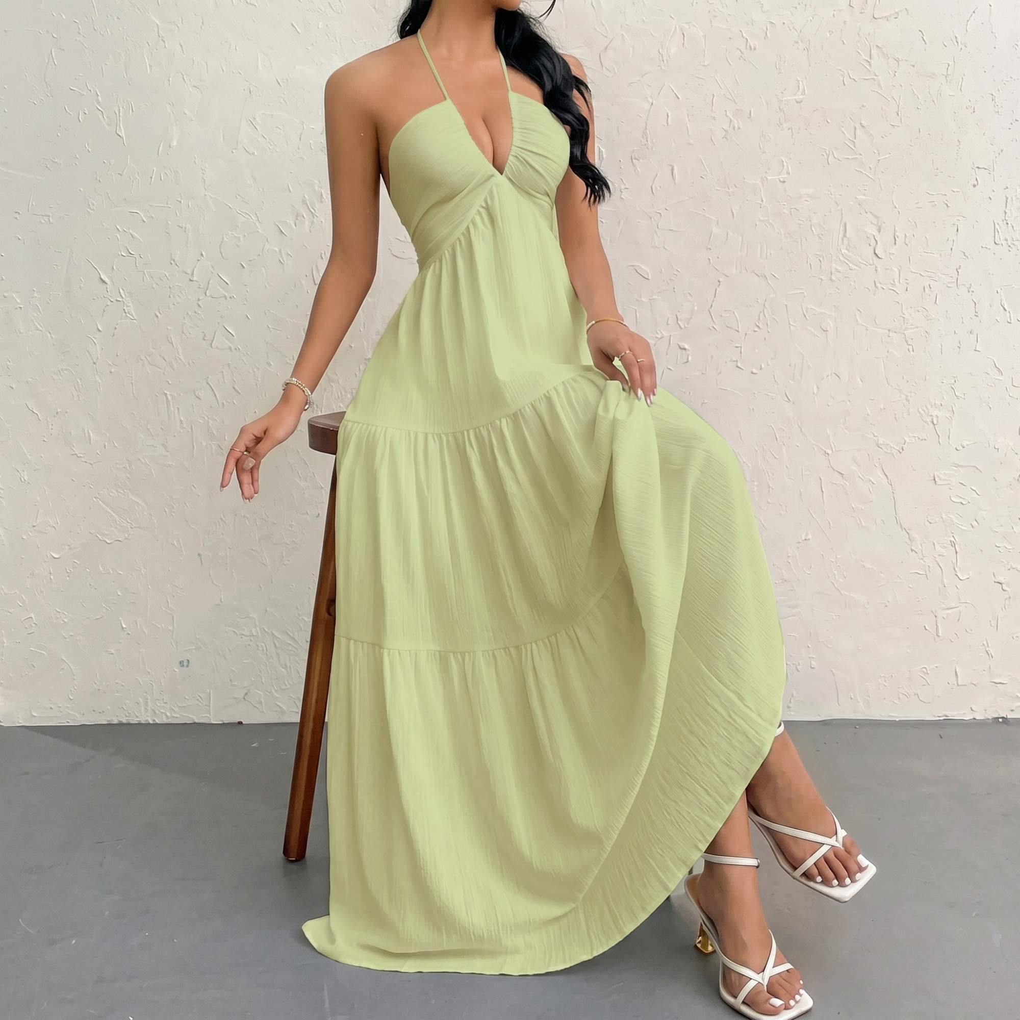 Casual Basic Loose Fit Sleeveless Dress 
