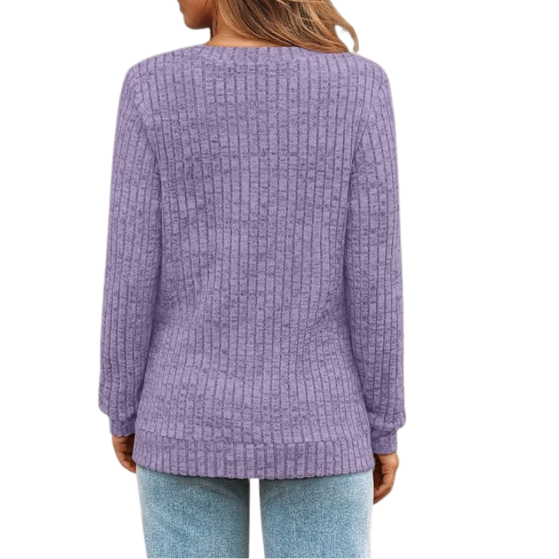 Womens V Neck Long Sleeve Shirt Fall Fashion Tops