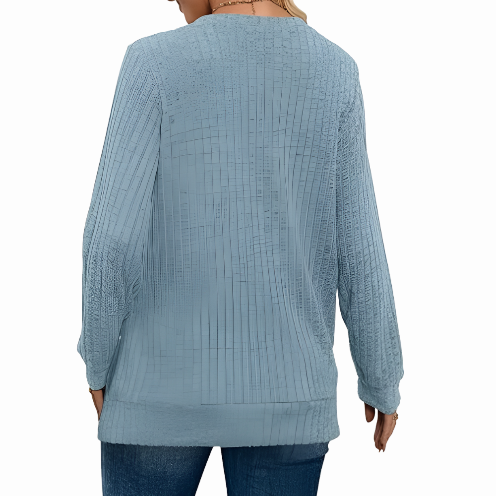 Long Sleeve Lightweight Sweater With Loose Fit Style For Women